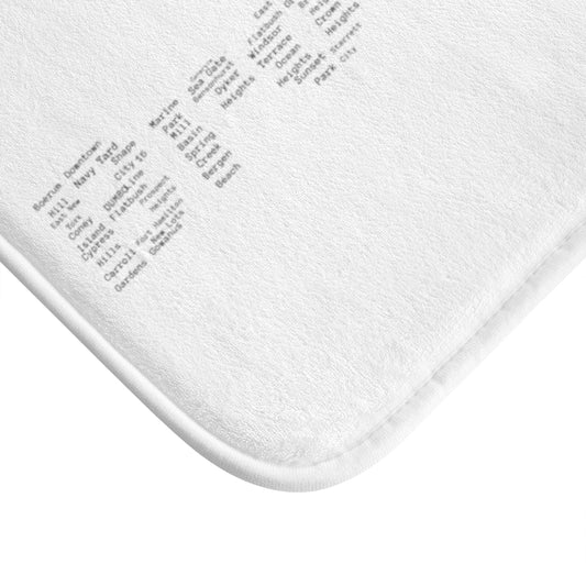 Brooklyn Bath Mat (White)