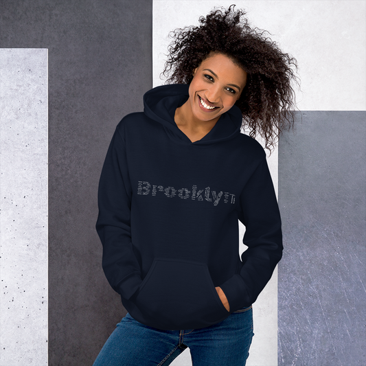 Brooklyn Unisex Hoodie (White)
