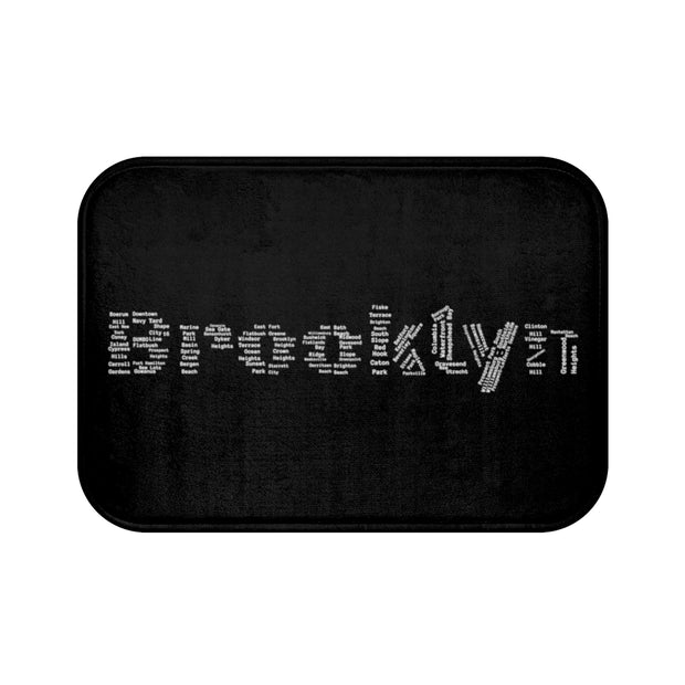Brooklyn Bath Mat (Black)