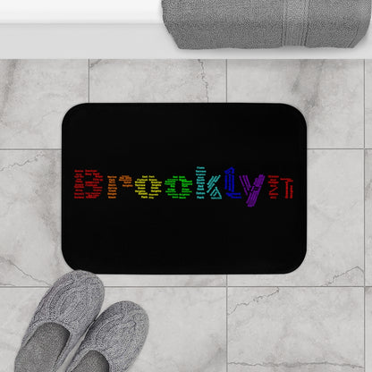 Brooklyn Bath Mat (Black Rainbow)