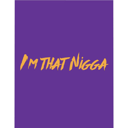 I'm That Nigga Microfiber Duvet Cover (Purple)