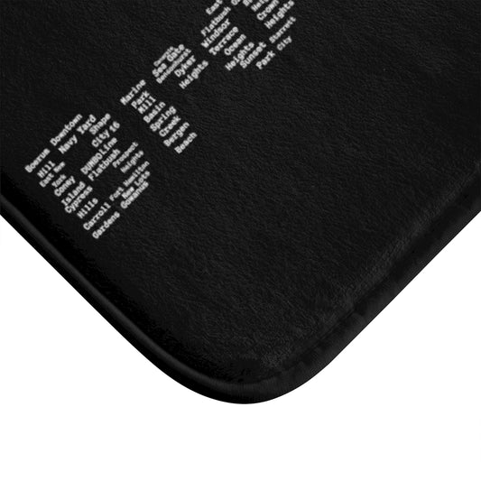 Brooklyn Bath Mat (Black)