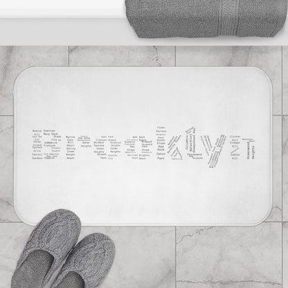 Brooklyn Bath Mat (White)