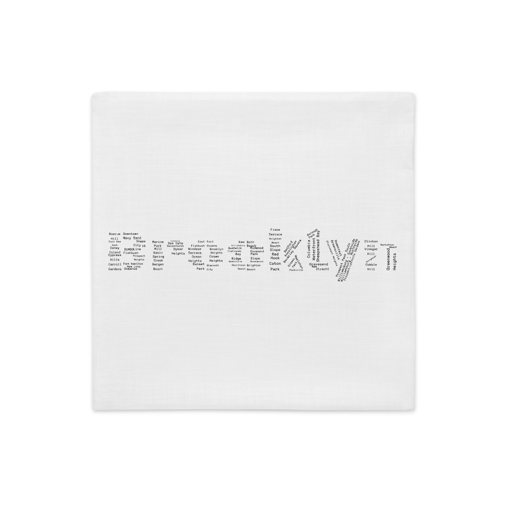 Brooklyn Premium Pillow Cases (White)
