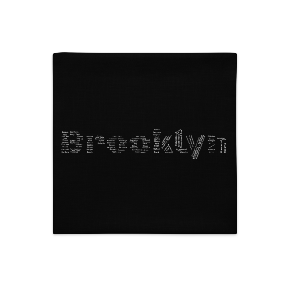 Brooklyn Premium Pillow Cases (Black)