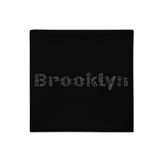 Brooklyn Premium Pillow Cases (Black)