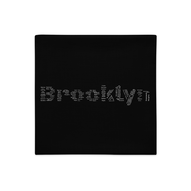 Brooklyn Premium Pillow Cases (Black)