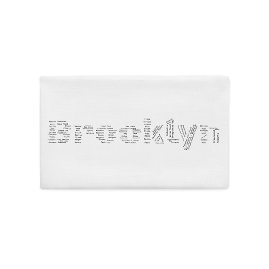 Brooklyn Premium Pillow Cases (White)