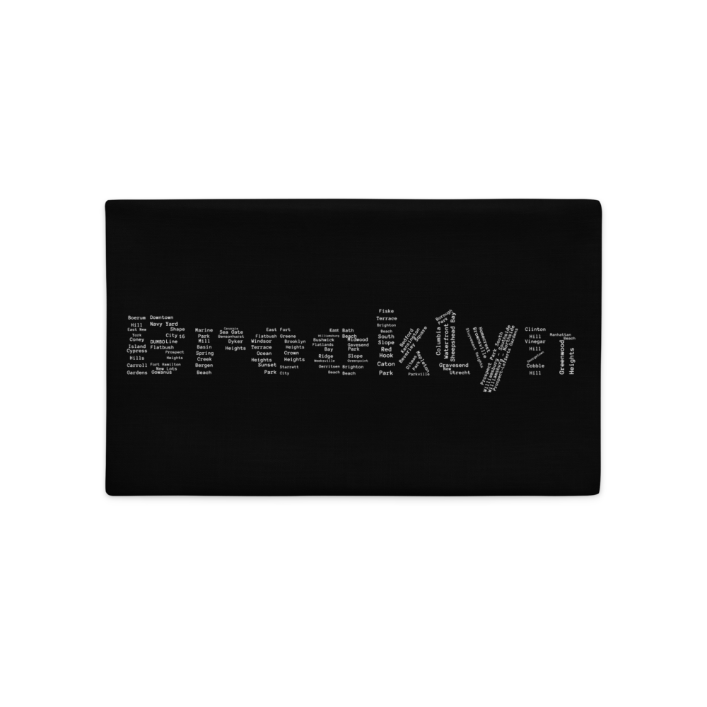 Brooklyn Premium Pillow Cases (Black)