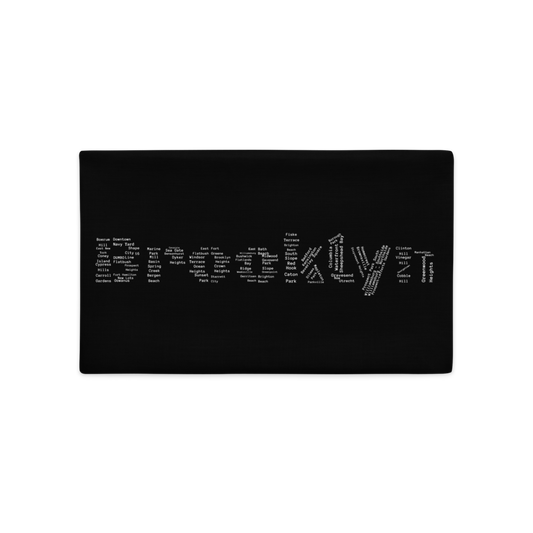 Brooklyn Premium Pillow Cases (Black)