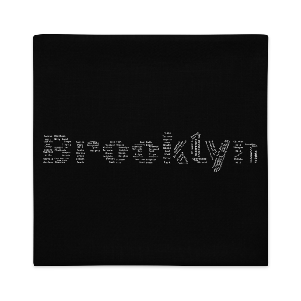 Brooklyn Premium Pillow Cases (Black)