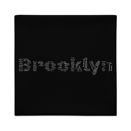 Brooklyn Premium Pillow Cases (Black)