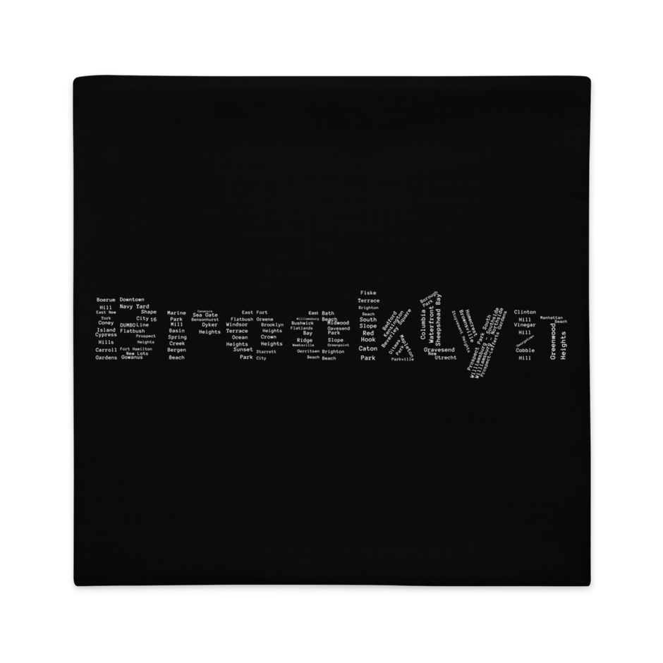 Brooklyn Premium Pillow Cases (Black)