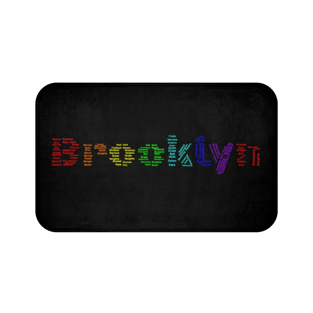Brooklyn Bath Mat (Black Rainbow)