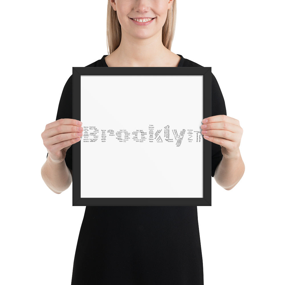 Brooklyn Framed Poster