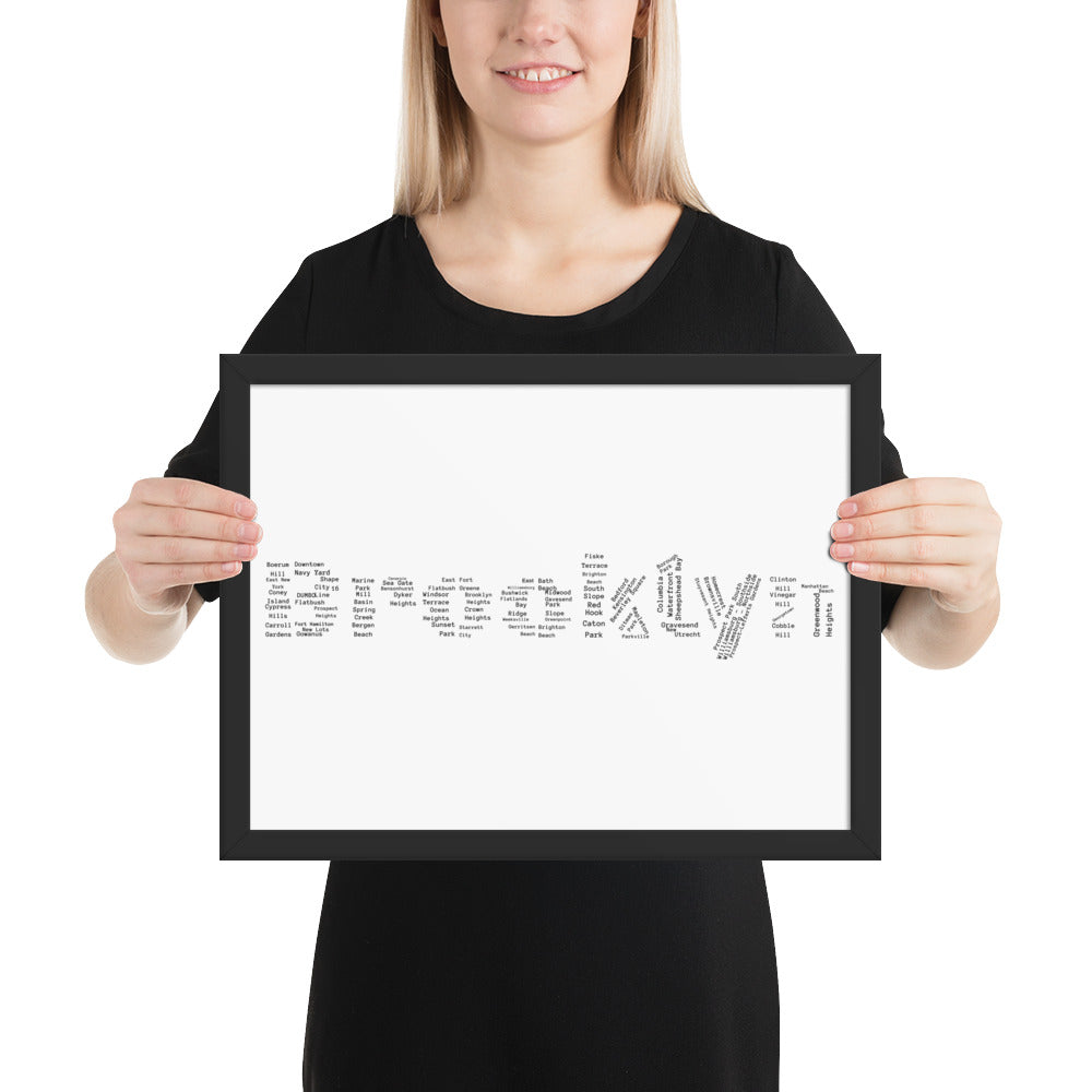 Brooklyn Framed Poster