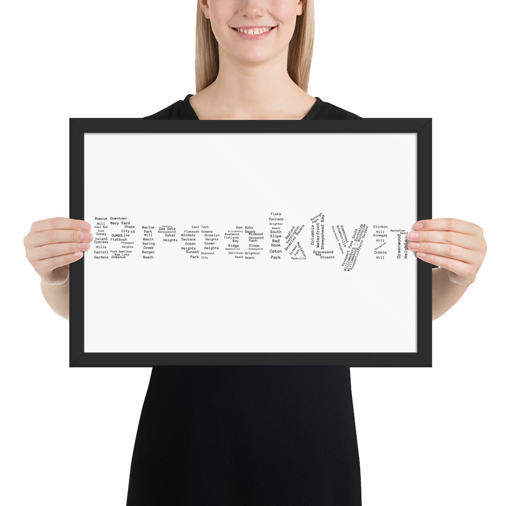 Brooklyn Framed Poster