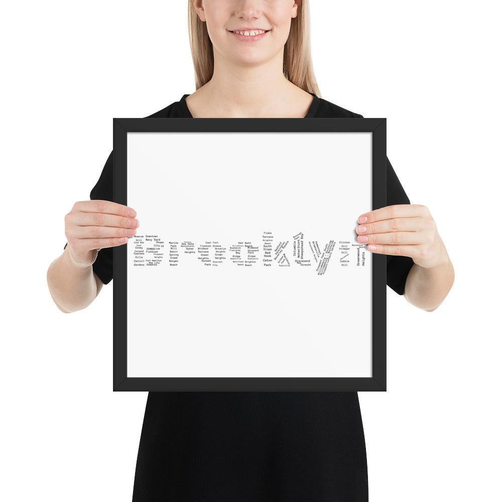 Brooklyn Framed Poster