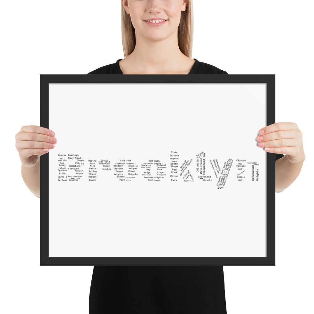 Brooklyn Framed Poster