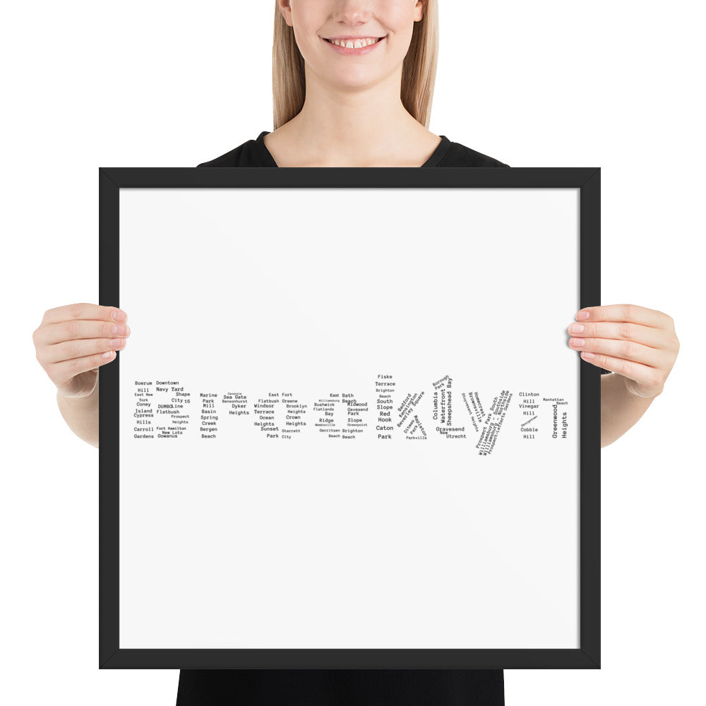 Brooklyn Framed Poster