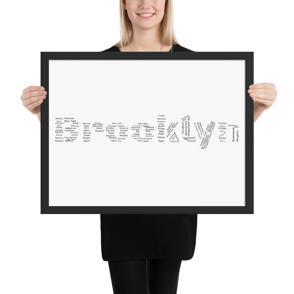 Brooklyn Framed Poster