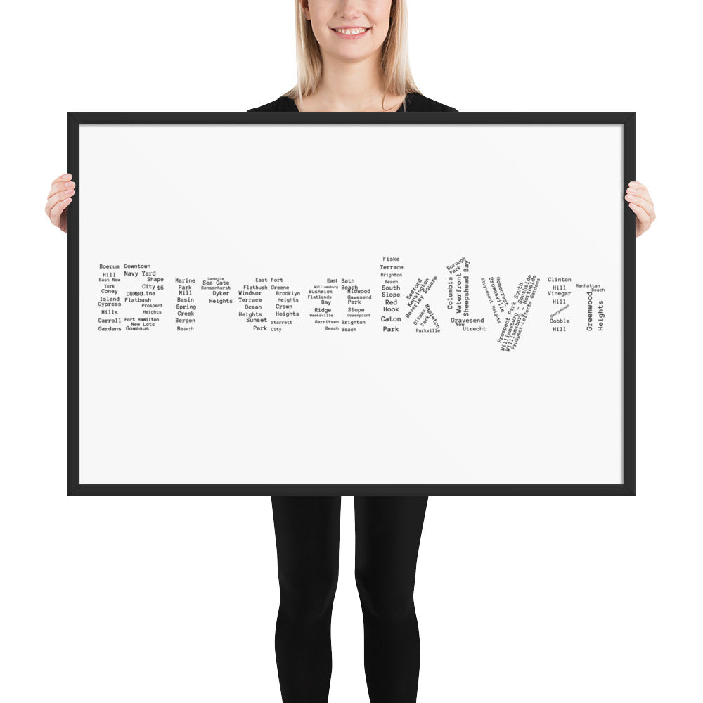 Brooklyn Framed Poster