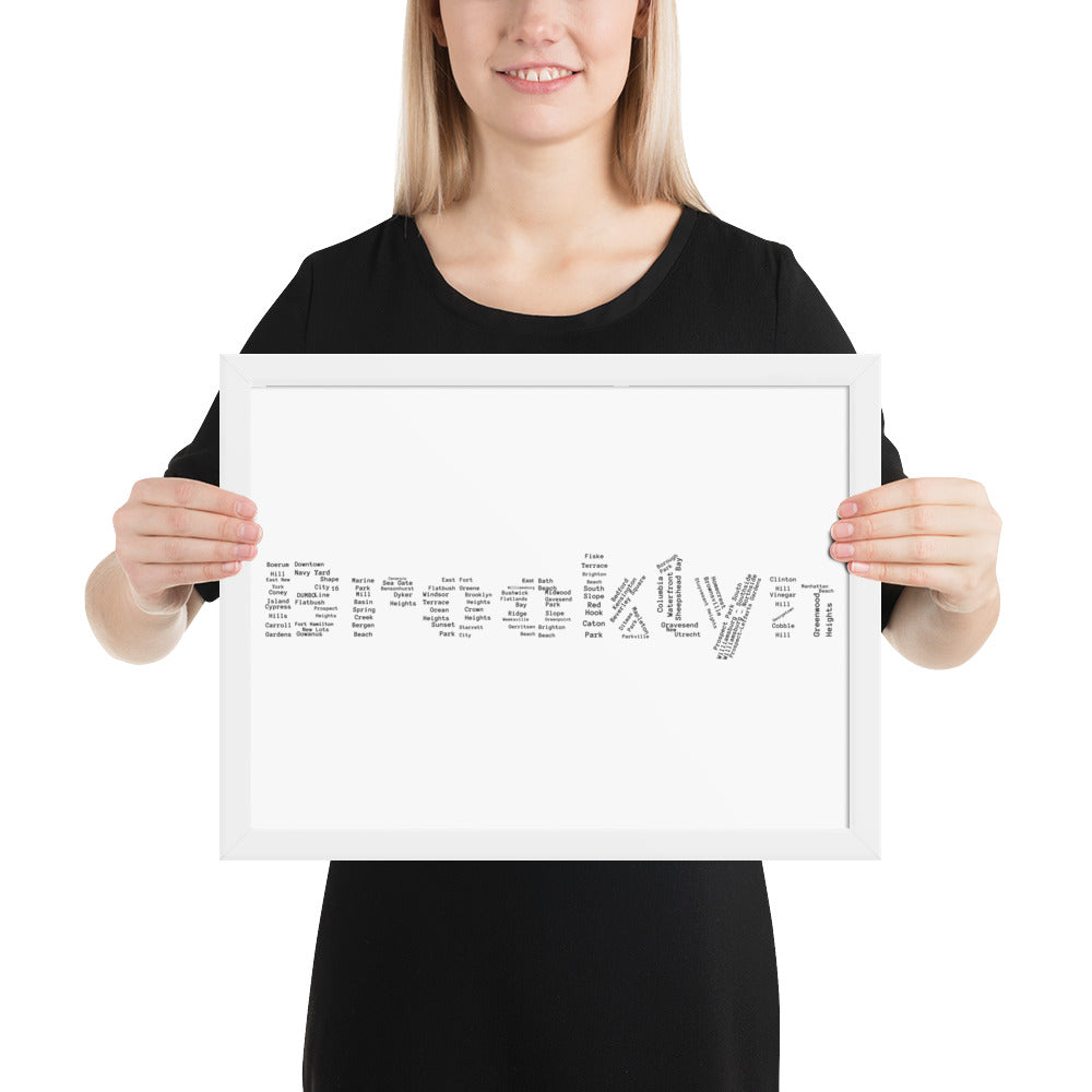 Brooklyn Framed Poster