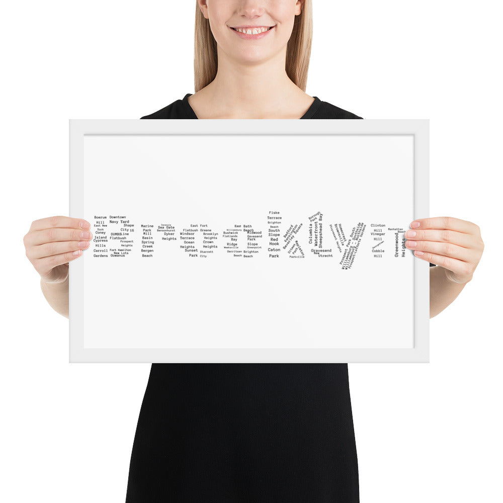 Brooklyn Framed Poster