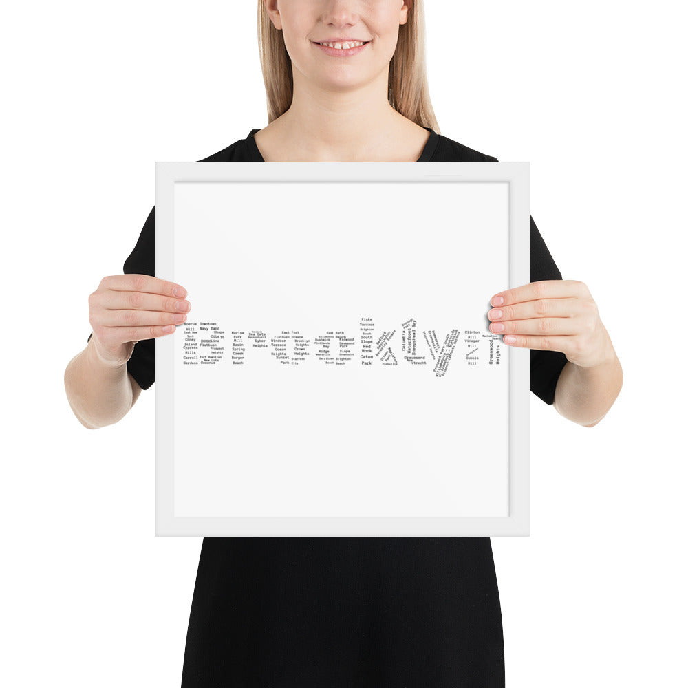 Brooklyn Framed Poster