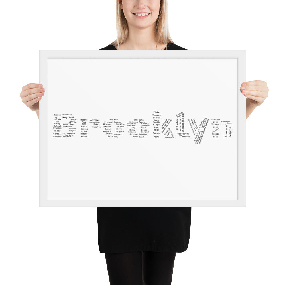 Brooklyn Framed Poster