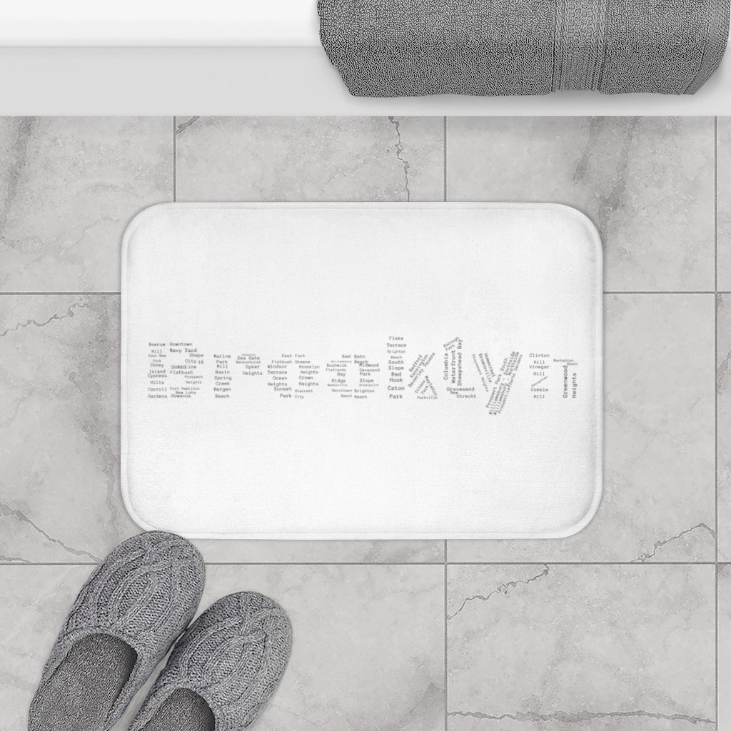 Brooklyn Bath Mat (White)