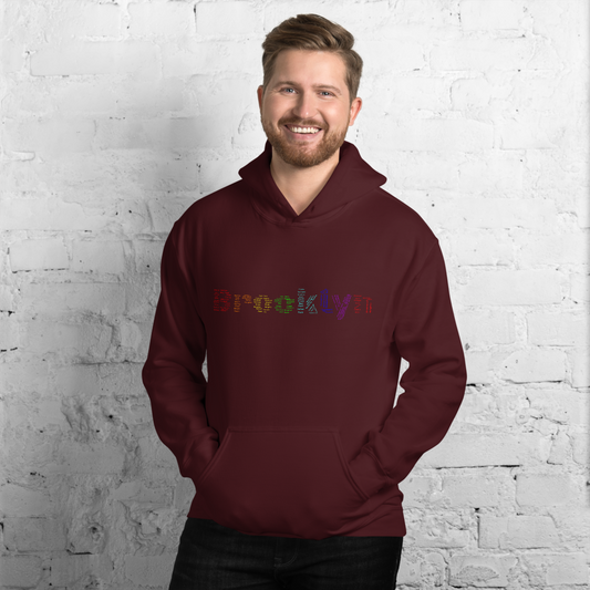 Brooklyn Unisex Hoodie (Rainbow)